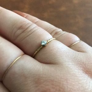 Catbird homespun solitaire 14k Yellow gold Ring